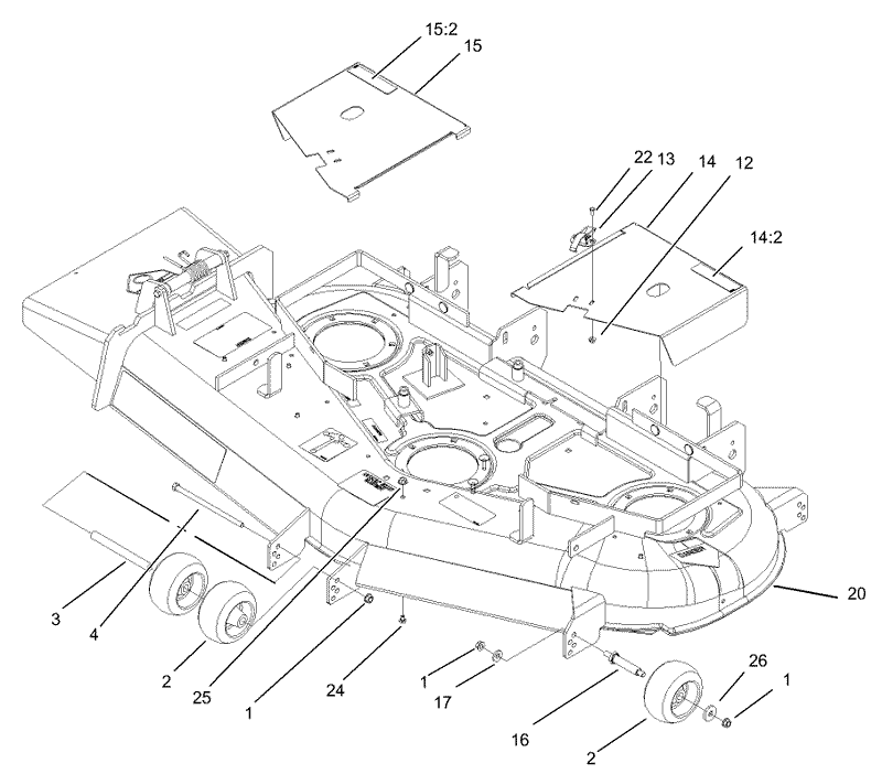 Deck and Wheel Gage Assembly