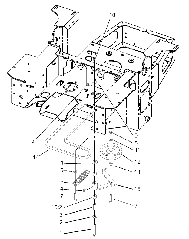 Pump Idler and Belt Assembly