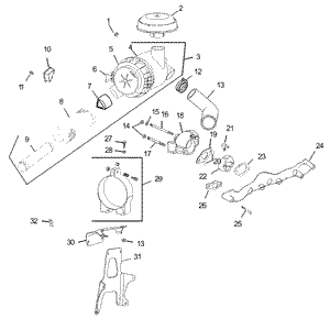 Air IntakeFiltration Assembly Kohler CV20S PRO 65593