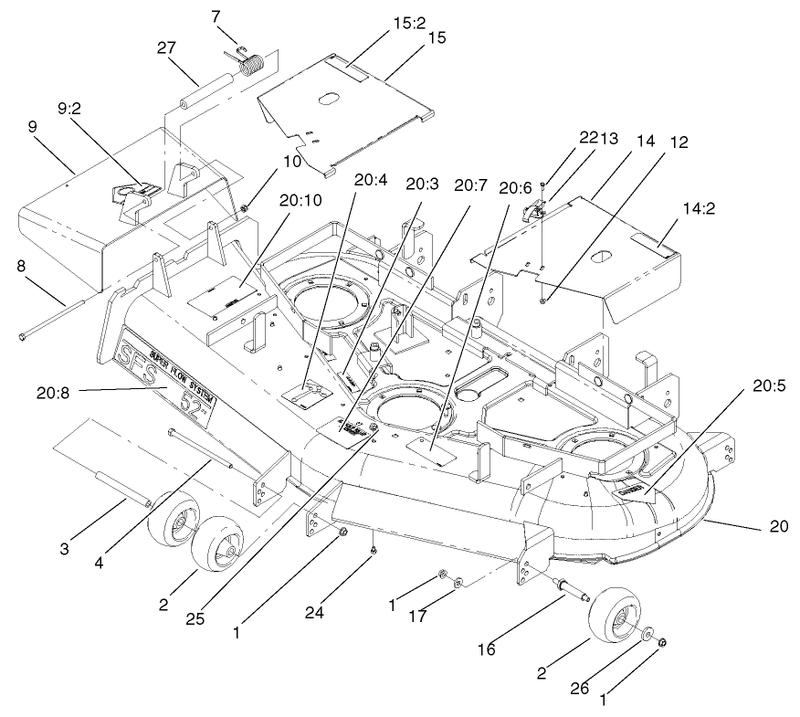 52in Deck Assembly