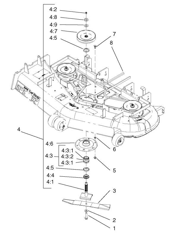52in Deck Spindle Assembly
