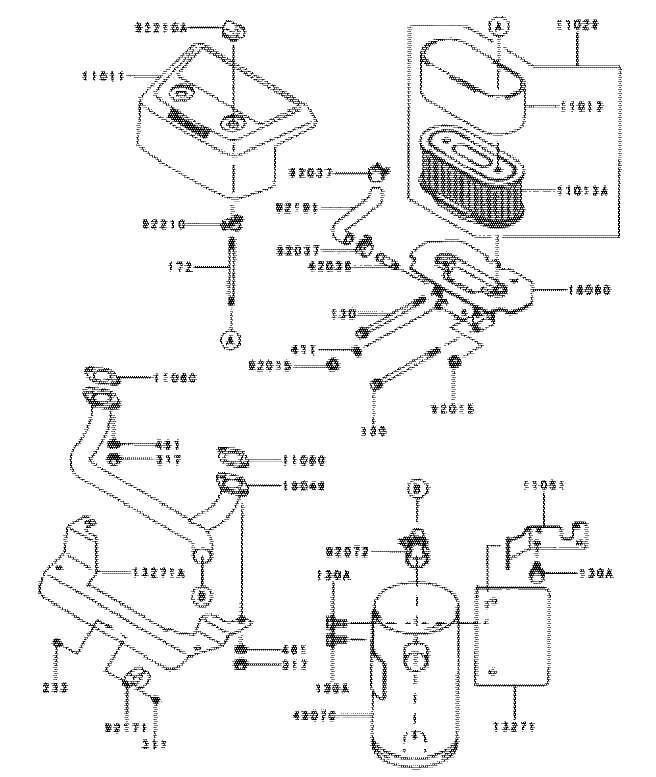 Air Filtermuffler Assembly Kawasaki Fh601v S07