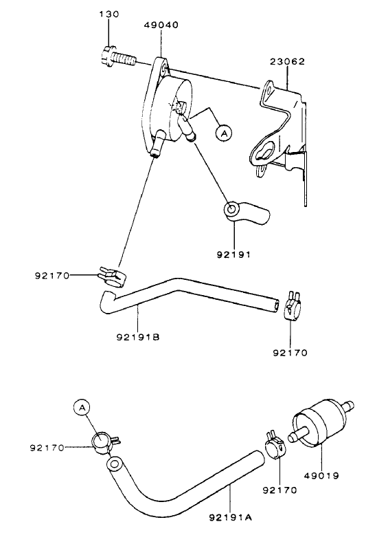 Fuel TankFuel Valve Assembly Kawasaki FH601V CS06