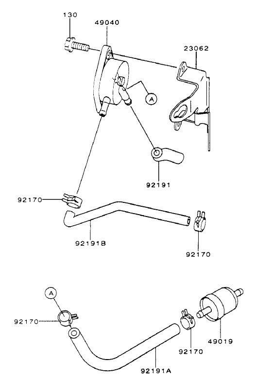 Fuel TankFuel Valve Assembly Kawasaki FH601V CS06