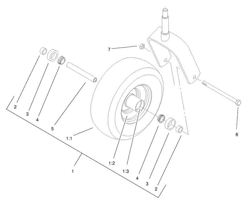 Caster Wheel Assembly No 1 634662