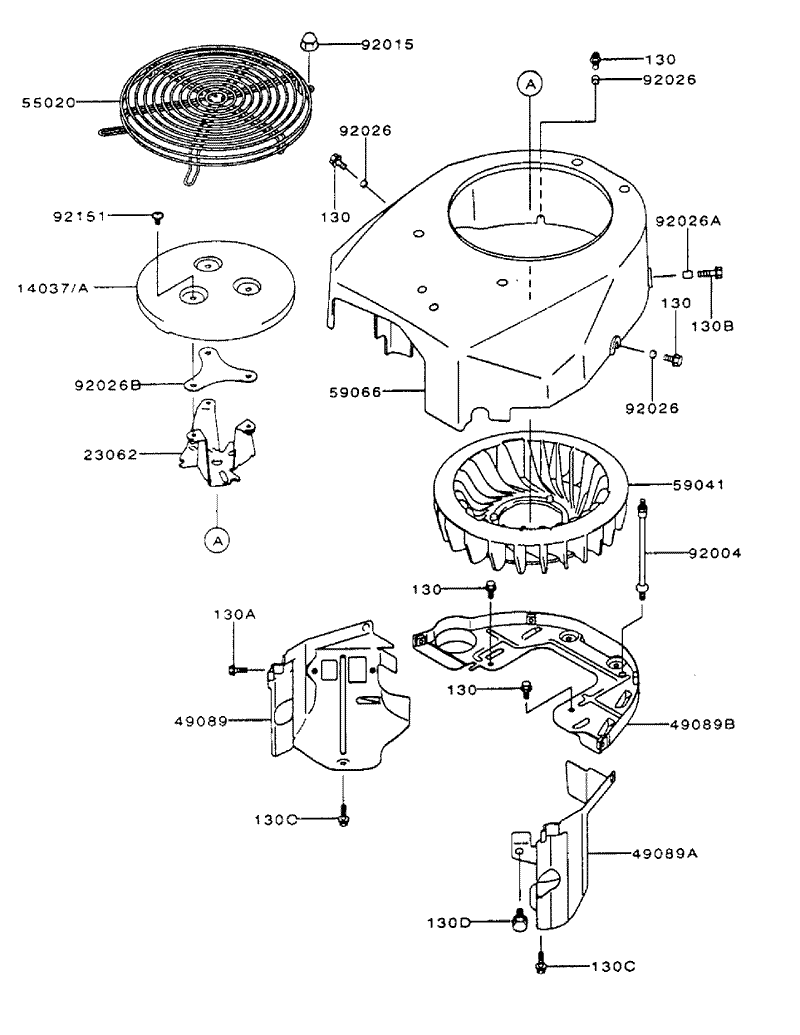 Cooling Equipment Assembly Kawasaki FH601V DS06