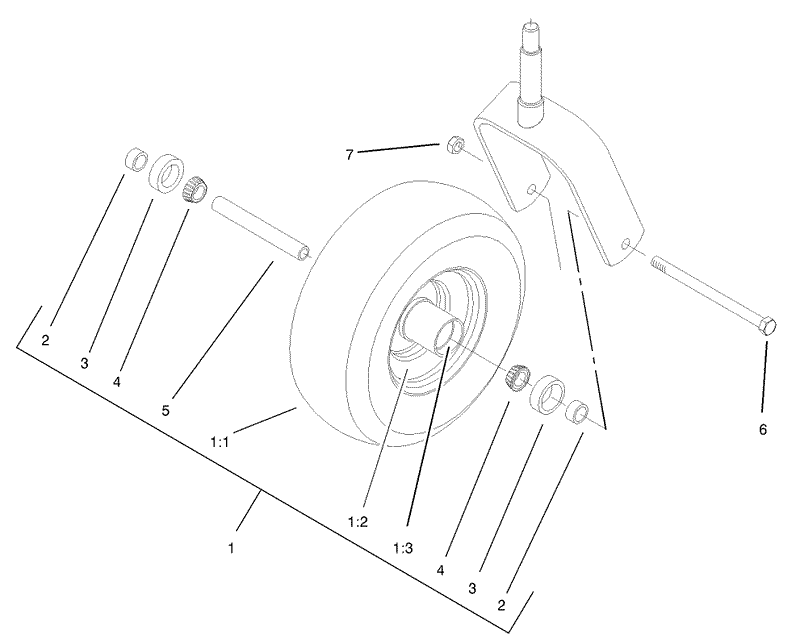 Caster Wheel Assembly No 1 634662