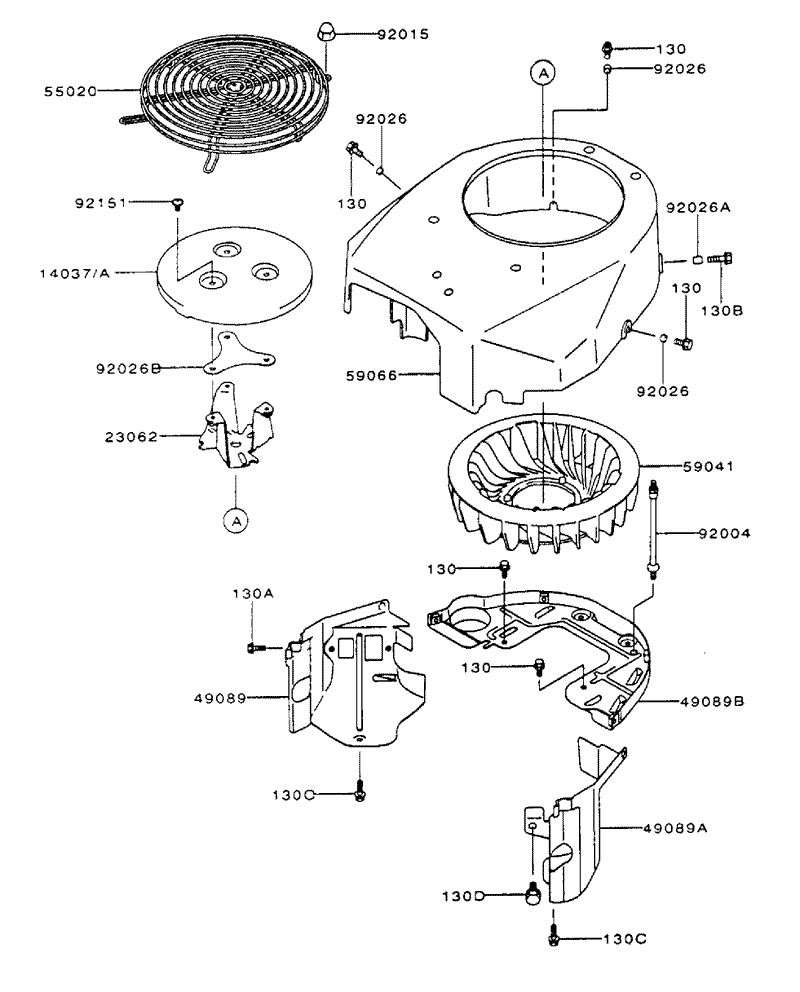 Cooling Equipment Assembly Kawasaki FH601V DS06