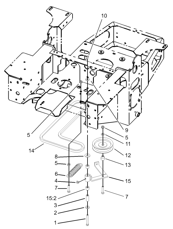 Pump Idler and Belt Assembly