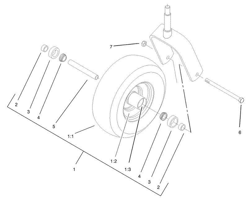 Caster Wheel Assembly No 1 634662