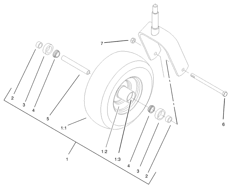 Caster Wheel Assembly No 1 634662