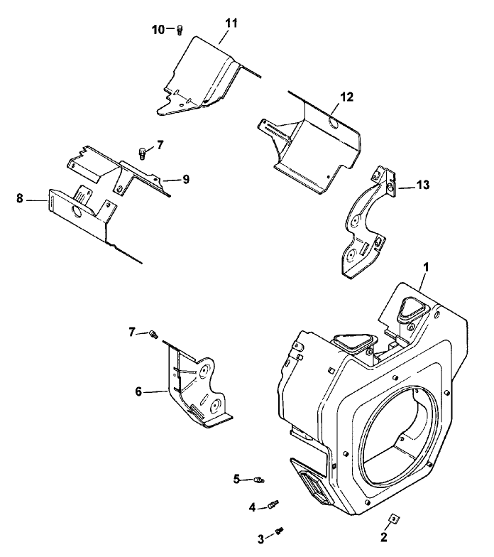 Blower Housing And Baffles Kohler Engine Ch20s 64582