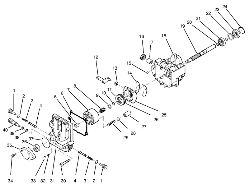 Hydraulic Pump Assembly No 98 1957