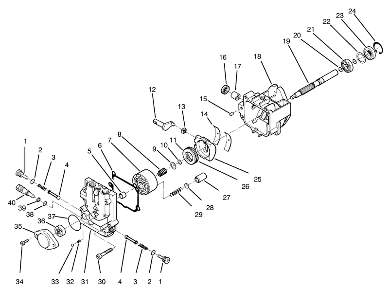Hydraulic Pump Assembly No 98 1957