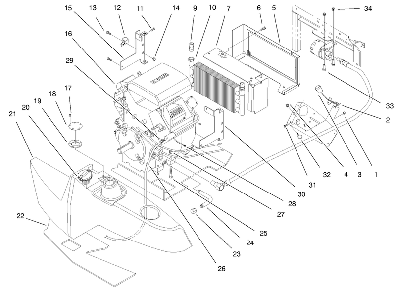 Engine and Fuel Tank