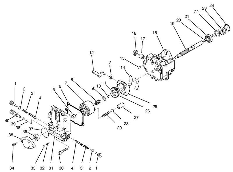 Hydraulic Pump Assembly No 98 4374 And 98 4375