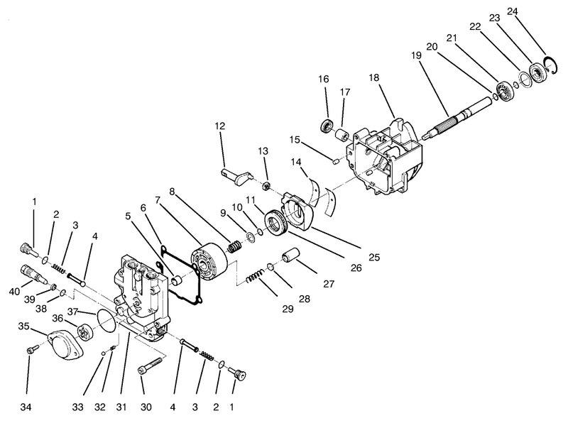 Hydraulic Pump Assembly No 98 1957