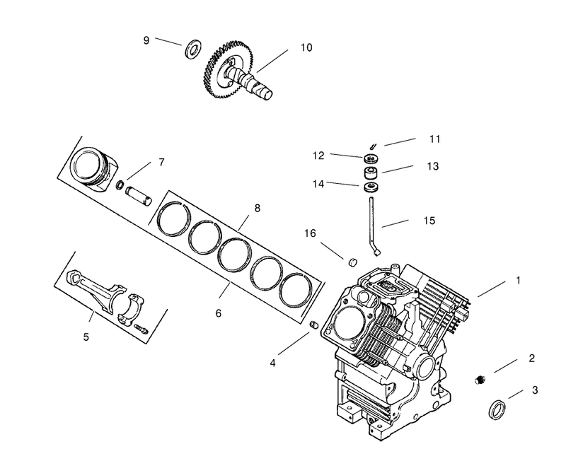 Crankcase kohler Ch20s Ps64644