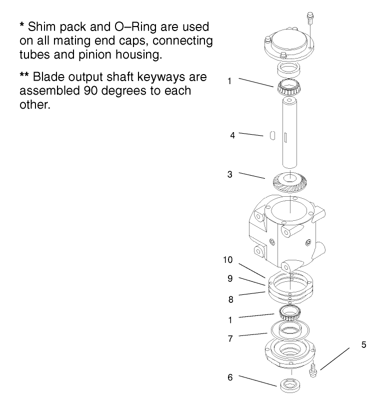 Lefthand Shaft Service Assembly No 100 7754