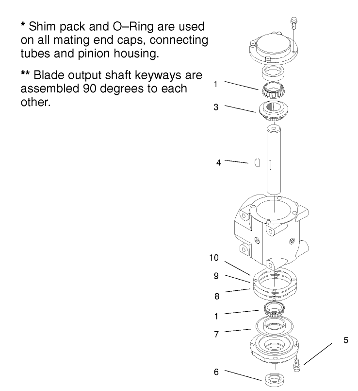 Righthand Shaft Service Assembly No 104 2427