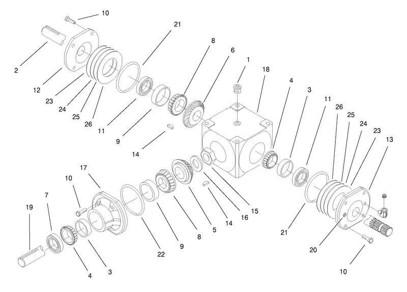 Traction Unit Gearbox Assembly No 104 2433
