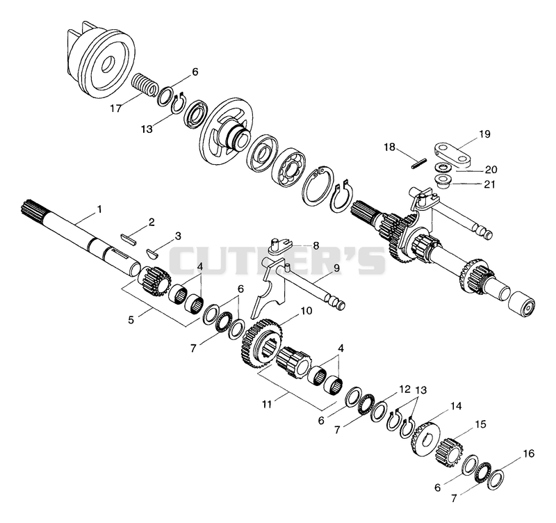 NUMBER ONE SHAFT - FORWARD CLUTCH