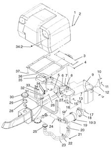 Air Cleaner and Bagger Frame Assembly