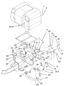Air Cleaner and Bagger Frame Assembly