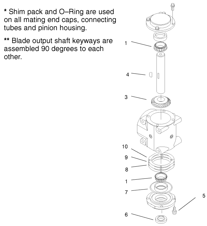 Lefthand Shaft Service Assembly No 100 7754