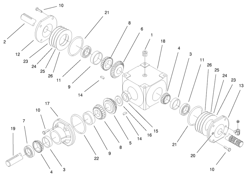 Traction Unit Gearbox Assembly No 104 2433