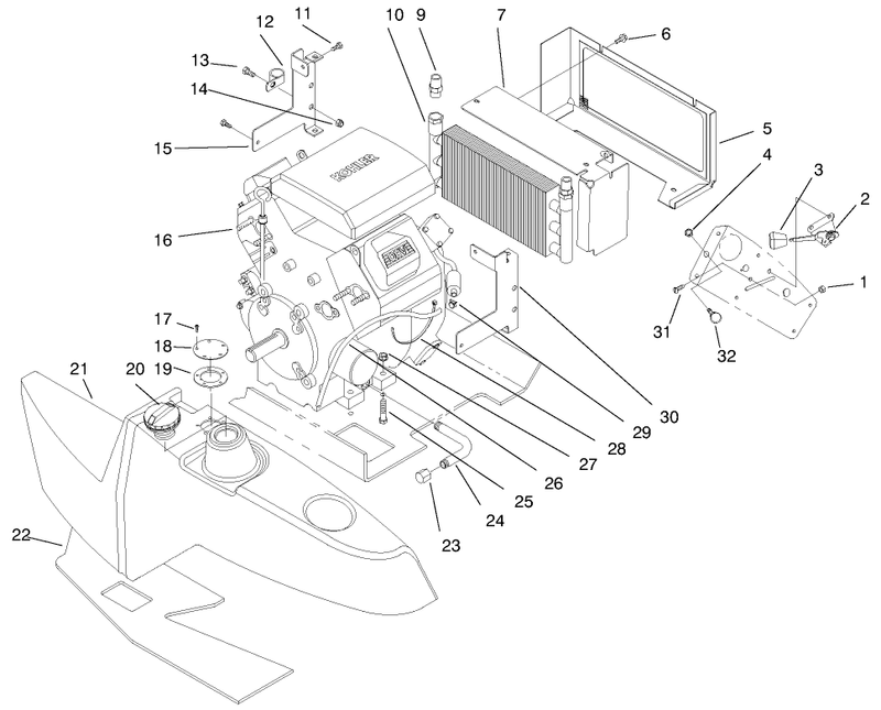 Engine and Fuel Tank