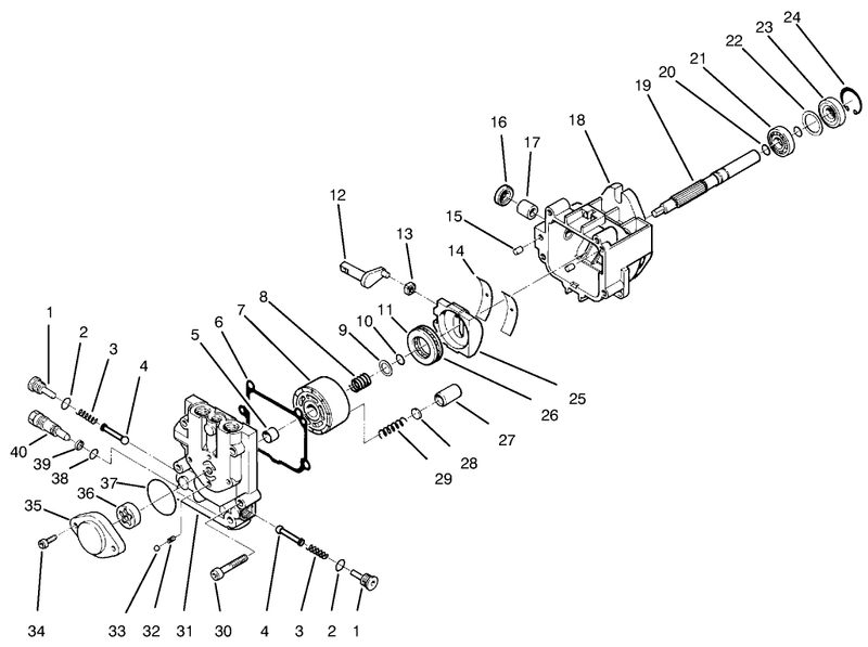 Hydraulic Pump Assembly No 98 1957