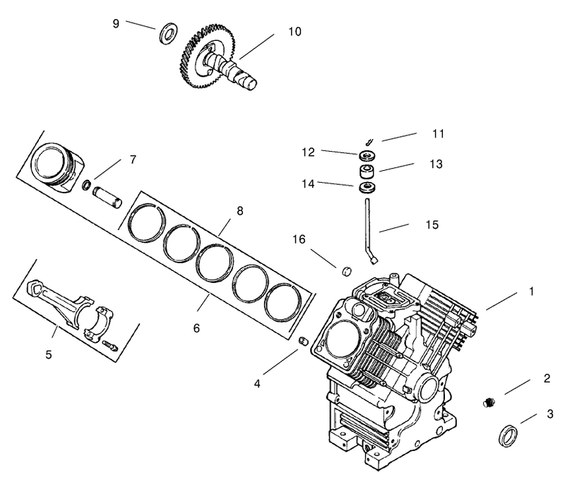Crankcase kohler Ch20s Ps64644