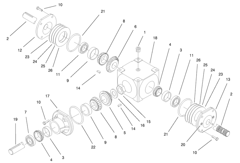 Gearcase Assembly No 100 5842