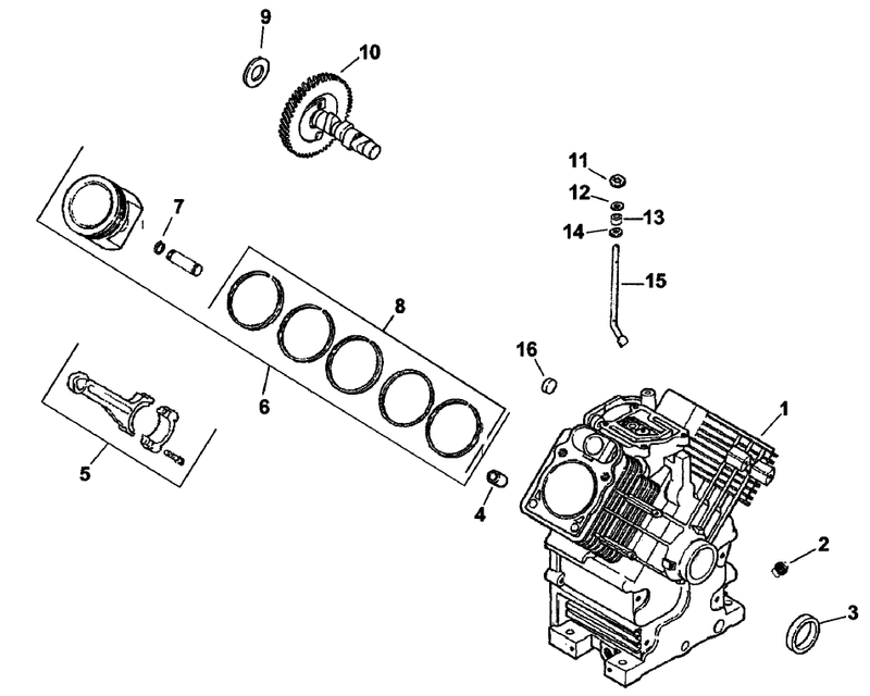 Crankcase Assembly Kohler Engine Ch20s Ps 64650