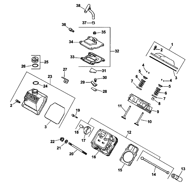 Headvalvebreather Assembly Kohler Engine Ch20s Ps 64650