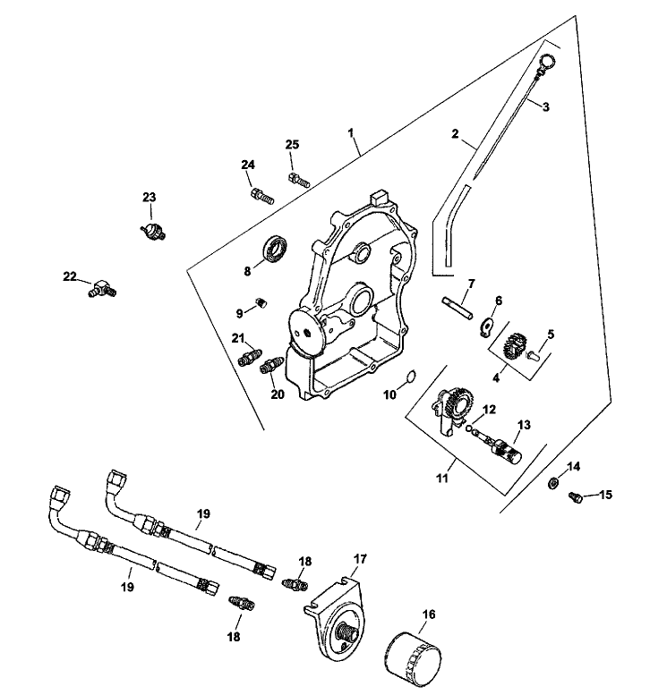 Oil Panlubrication Assembly Kohler Engine Ch20s Ps 64650