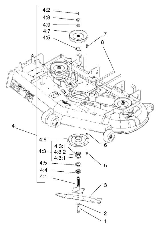 52in Deck Spindle Assembly