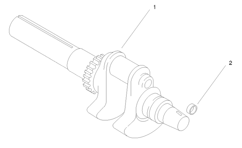 Crankshaft Assembly cv23 75526 Kohler