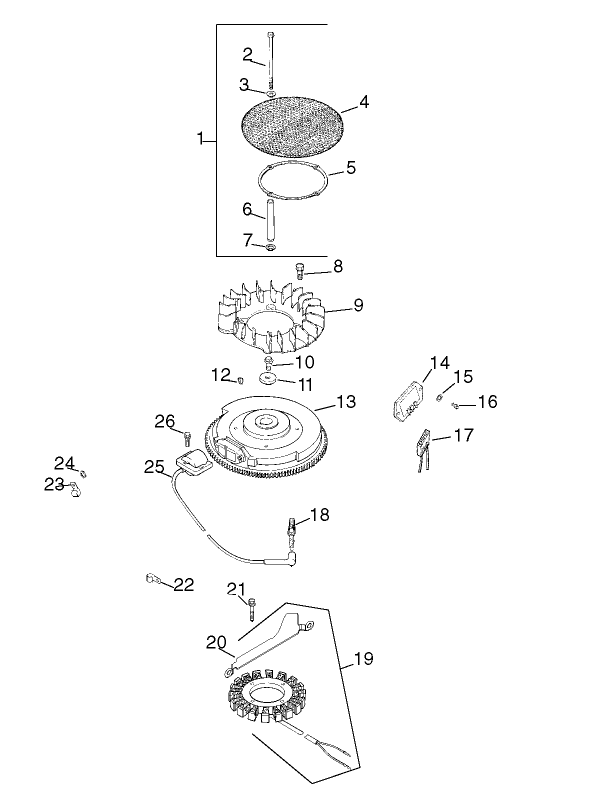 Group 5 IgnitionElectrical Assembly Kohler CV23S PS75560