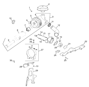 Air IntakeFiltration Assembly Kohler CV23S-PS75560