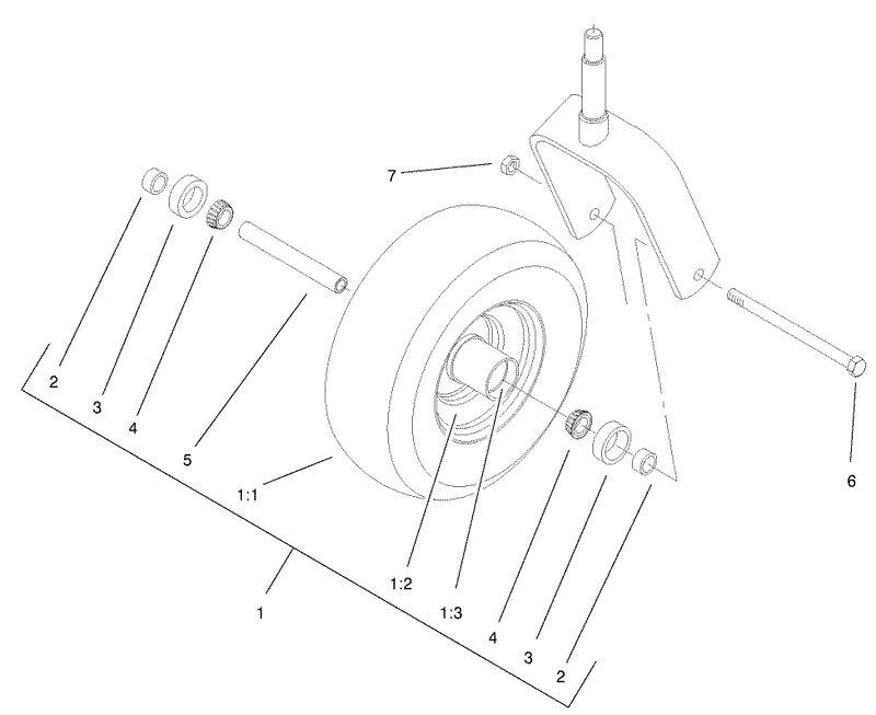 Caster Wheel Assembly No 1 634662