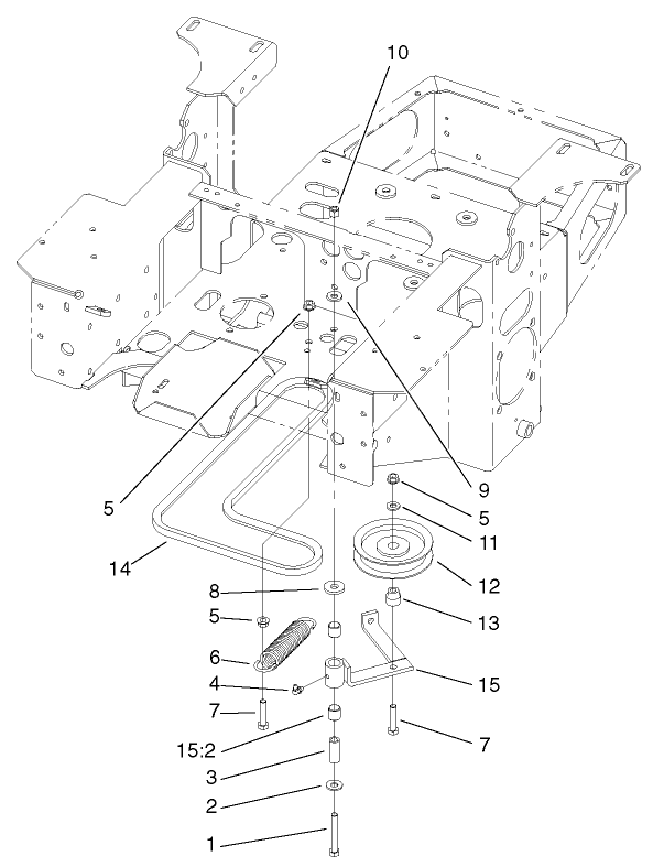 Pump Idler and Belt Assembly