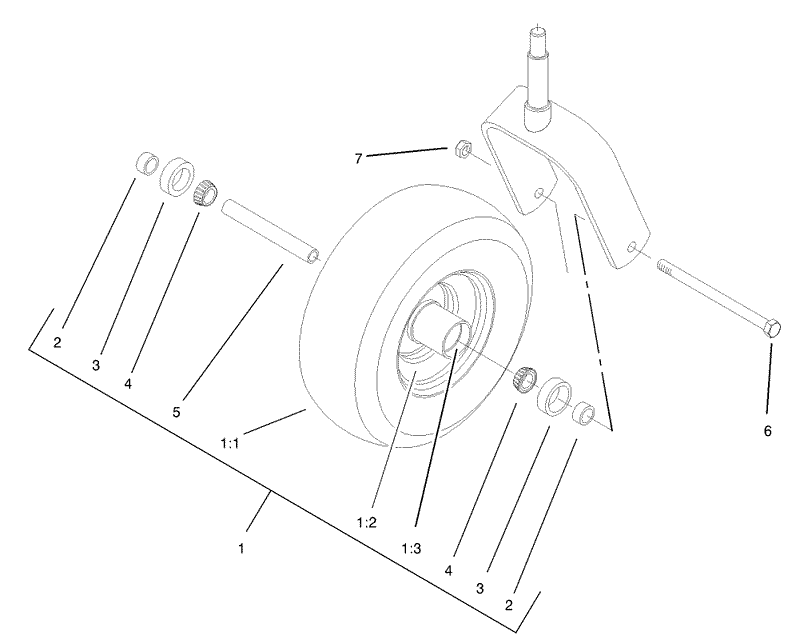 Caster Wheel Assembly No 1 634662