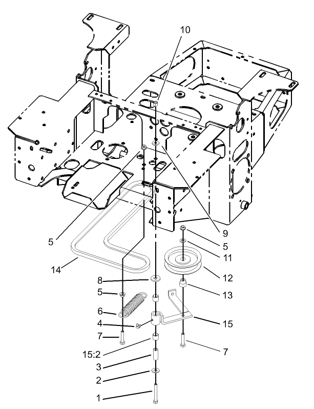 Pump Idler and Belt Assembly