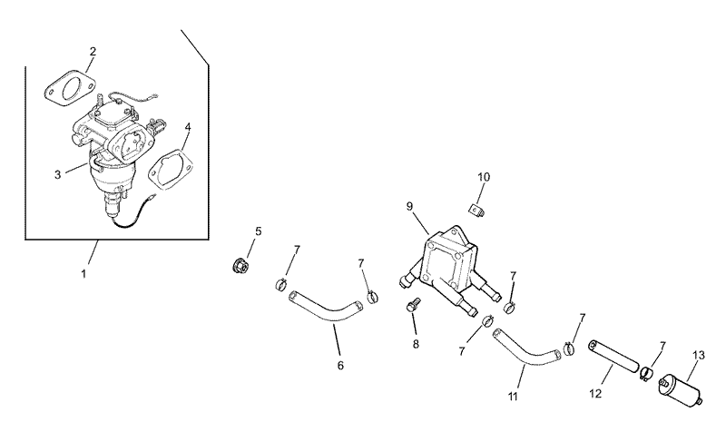 Fuel System Assembly Kohler CV23S 75560