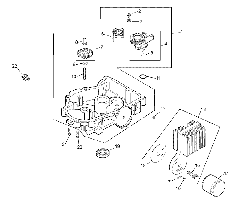 Oil PanLubrication Assembly Kohler CV23S 75560