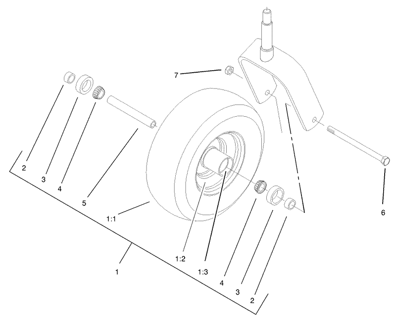 Caster Wheel Assembly No 1 634662