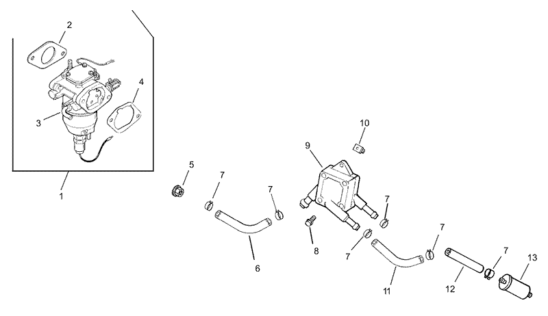 Fuel System Assembly Kohler CV23S PS75560