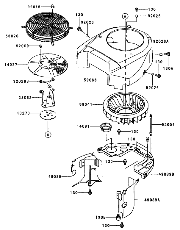 Cooling Equipment Assembly Kawasaki Fh680v As10